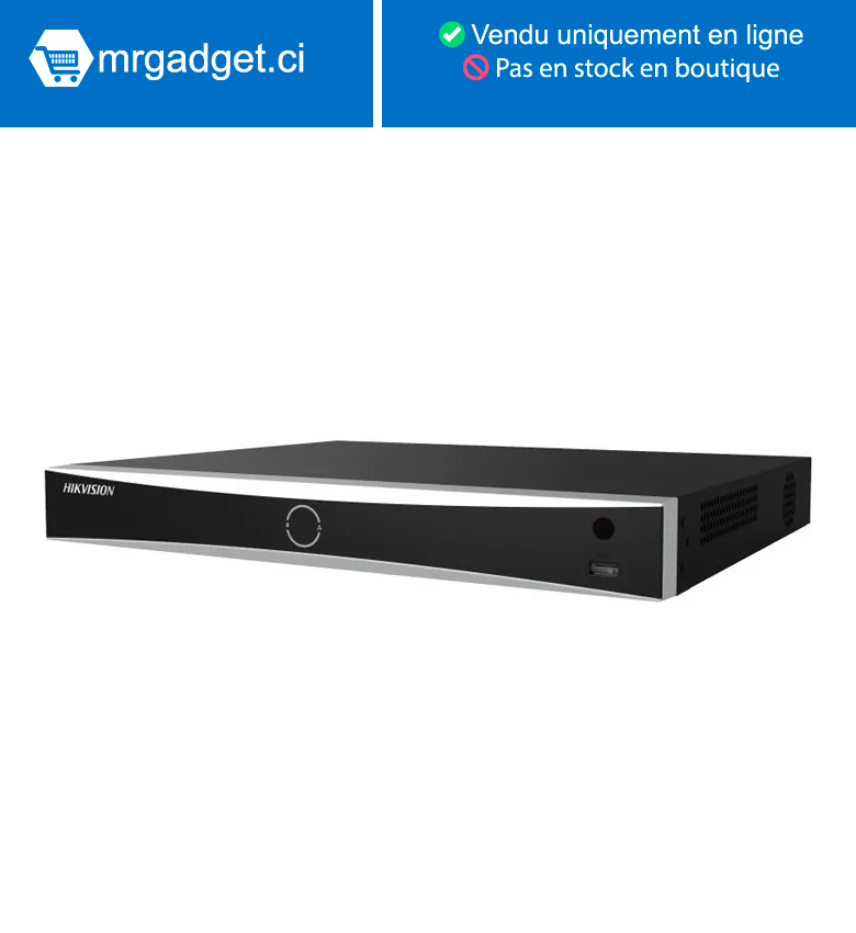Hikvision DS-7616NXI-K2/16P(STD) AcuSense 4K 16 ports PoE NVR   (sans disque dur)