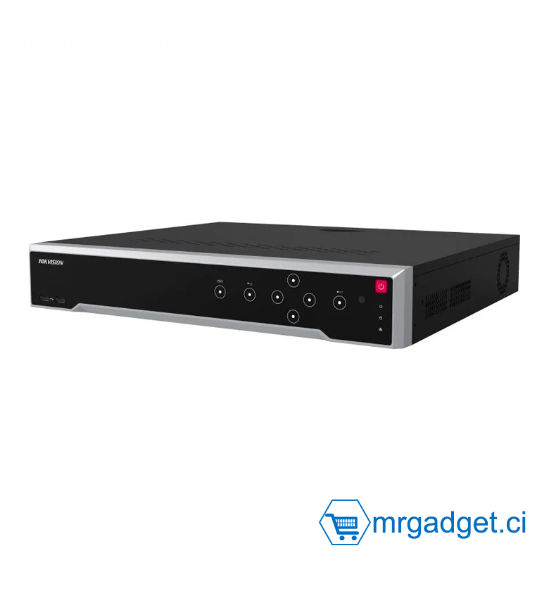Hikvision DS-7764NI-M4(STD) - NVR 64 canaux AcuSense 8K - Non POE - 2 interfaces HDMI & 1 VGA - 4 interfaces Disque dur SATA (16 To Max par disque )