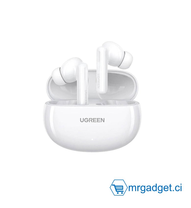 URGEEN WS200 15158 #10166 -  Ecouteur sans fil avec réduction de bruit - HiTune T6 Earbuds - Bluetooth - Blanc