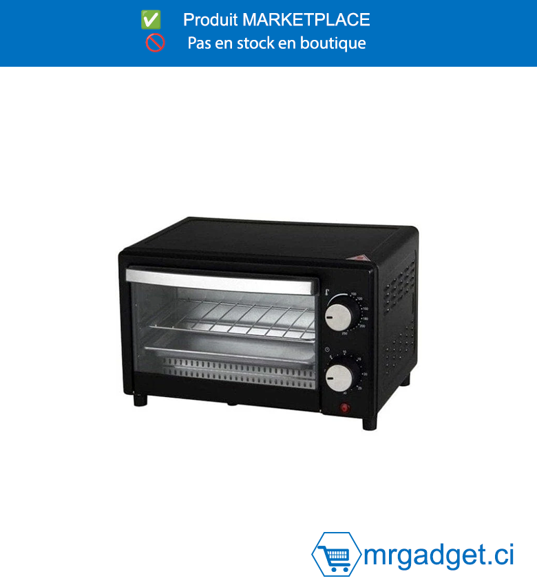 DECAKILA FOUR TRADITIONNEL  ÉLECTRIQUE - KEEV007B -Tension : 220-240 V, 50-60 Hz. Capacité : 10 L.  Puissance : 650 W. Minuterie de 30 minutes  avec contrôle de la température de 100 ℃ à  230 ℃.