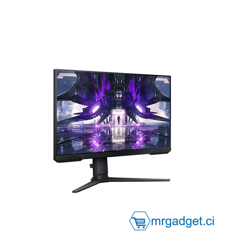 Samsung 24" LED - Odyssey G3 - Ecran PC Gaming, Dalle VA 24", Résolution Full HD (1920 x 1080), 165 Hz, AMD FreeSync, Noir, Pied entièrement modulable (Hauteur, Pivotant, Rotatif)