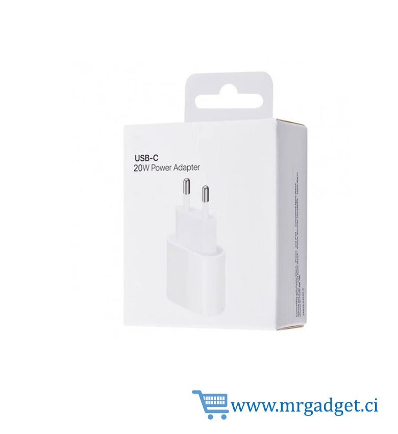 Boitier - Apple Adaptateur Secteur USB ‑  C 20 W - POWER ADAPTER