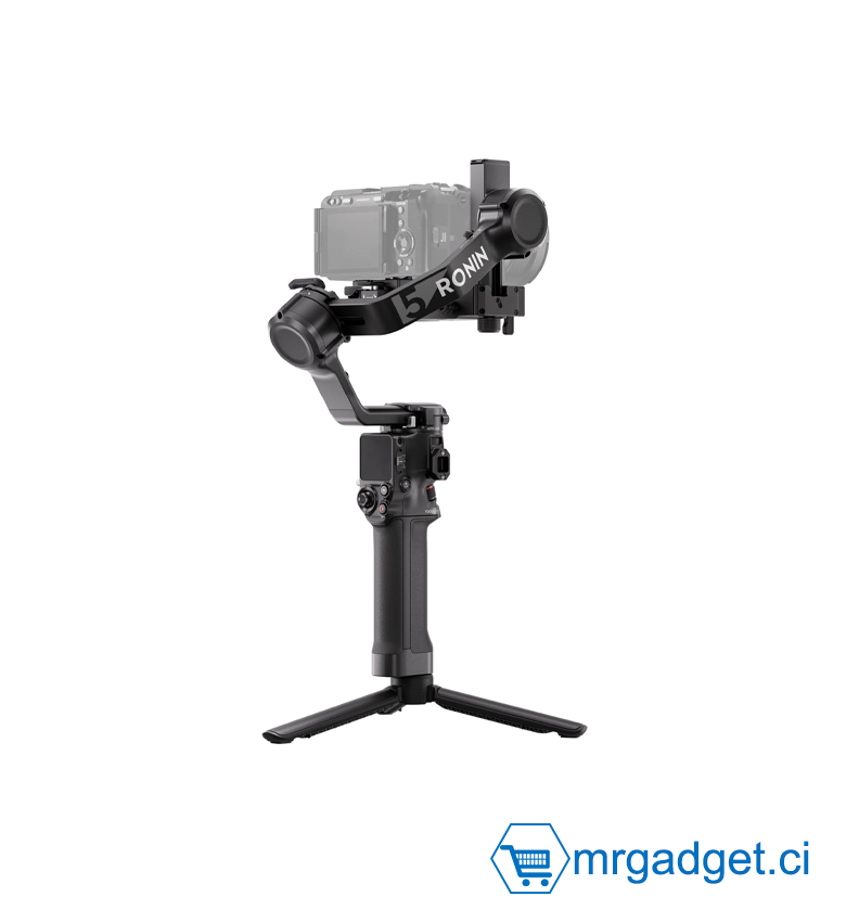 DJI RS 5, stabilisateur de nacelle pour caméra Canon/Sony/Panasonic/Nikon/Fujifilm, molettes de réglage précis, verrous d’axe automatisés de 2ᵉ génération, Nouvel indicateur d’axe Z