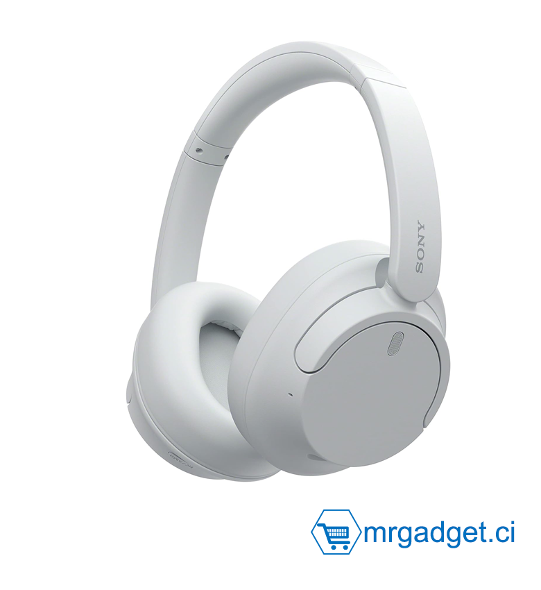 Sony WH-CH720N - Casque Bluetooth sans Fil à réduction de Bruit - jusqu'à 35 Heures d'autonomie et Charge Rapide  - Micro intégré - Blanc