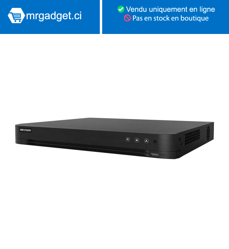 Hikvision DS-7232HGHI-M2(STD) - Value Series, DVR, 32 canaux, 1080p Mini 1U H.265, détection de mouvement basée sur l'apprentissage profond 2.0