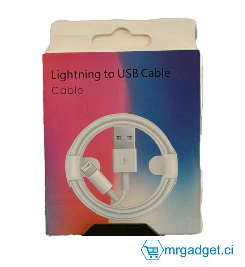 CHARGEUR IPHONE USB   Adapte USB to Lightning Cable 1 m