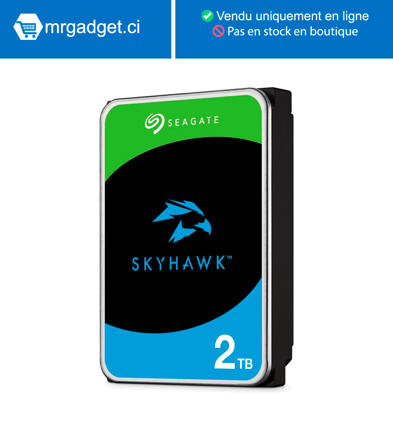Seagate SkyHawk 2 To - Disque dur adapté à la videosurveillance