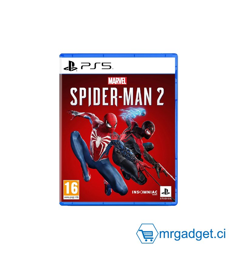 Sony, Marvel's Spider-Man 2 PS5, Jeu d'Action, Version Physique avec CD, En Français, 1 joueur, PEGI 16, Pour PlayStation 5