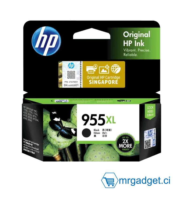 HP 955XL cartouche Noir (HPL0S69AA)