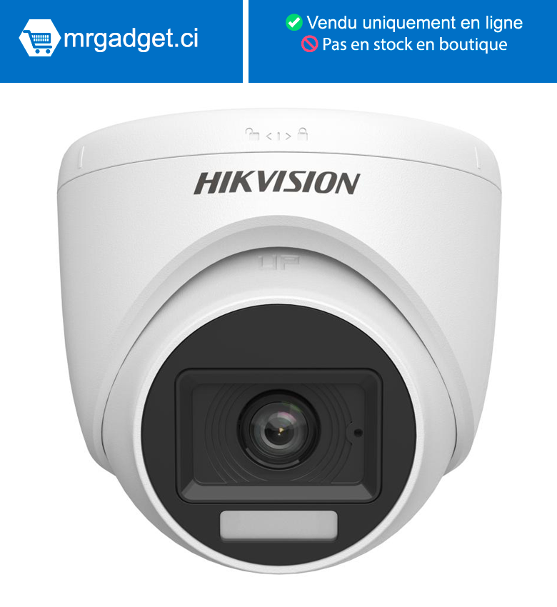 Hikvision DS-2CE76DF0T-LPFS/ECO Caméra à tourelle fixe audio hybride intelligente 2MP