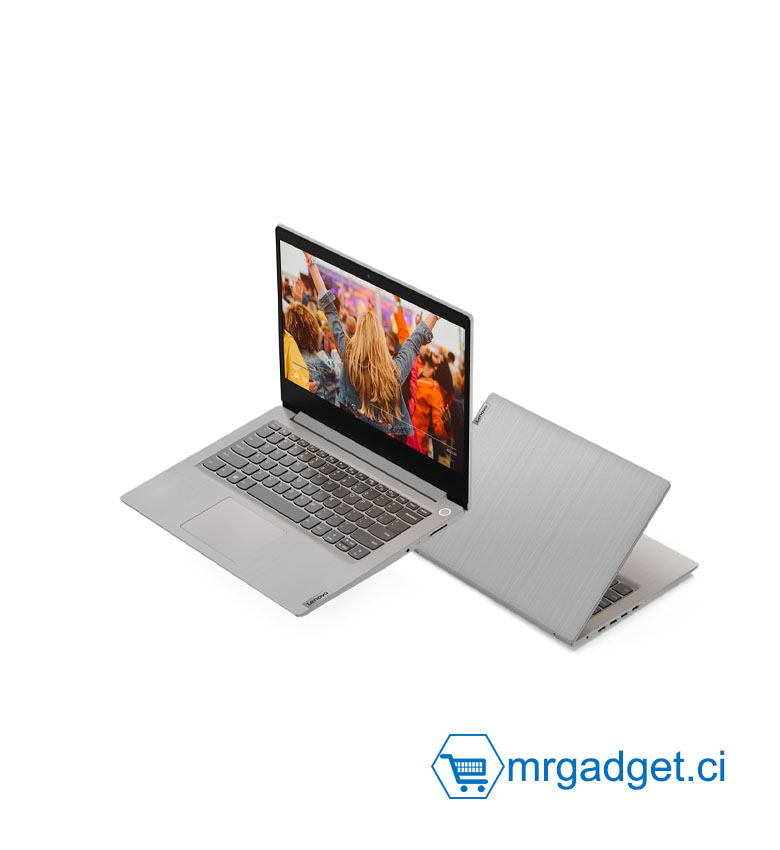 Lenovo IdeaPad 3 – PC portable – 8 Go RAM DDR4 – 1 To HDD – 14" – Gris platine