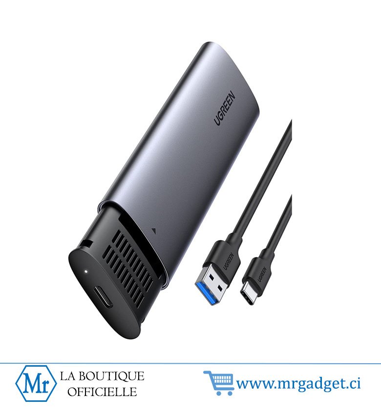 UGREEN Boîtier SSD SATA M.2, USB 3.1 Gen 2 v