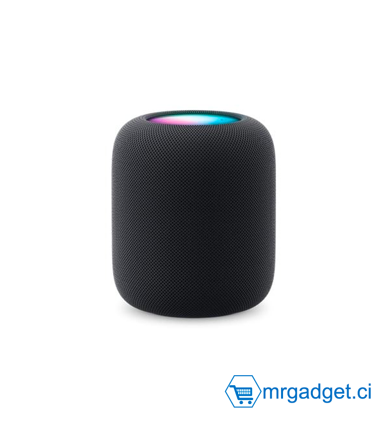 Apple HomePod (2nd generation) - Haut-parleur intelligent - Wi-Fi, Bluetooth - Noir - pour 10.5-inch iPad Air; 10.5-inch iPad Pro; 9.7-inch iPad; iPad mini 5; iPhone 8, X, XS