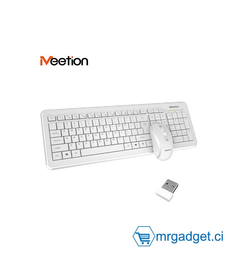 Meetion C4120 - Clavier sans fil - Compatible Windows / MAC - NOIR