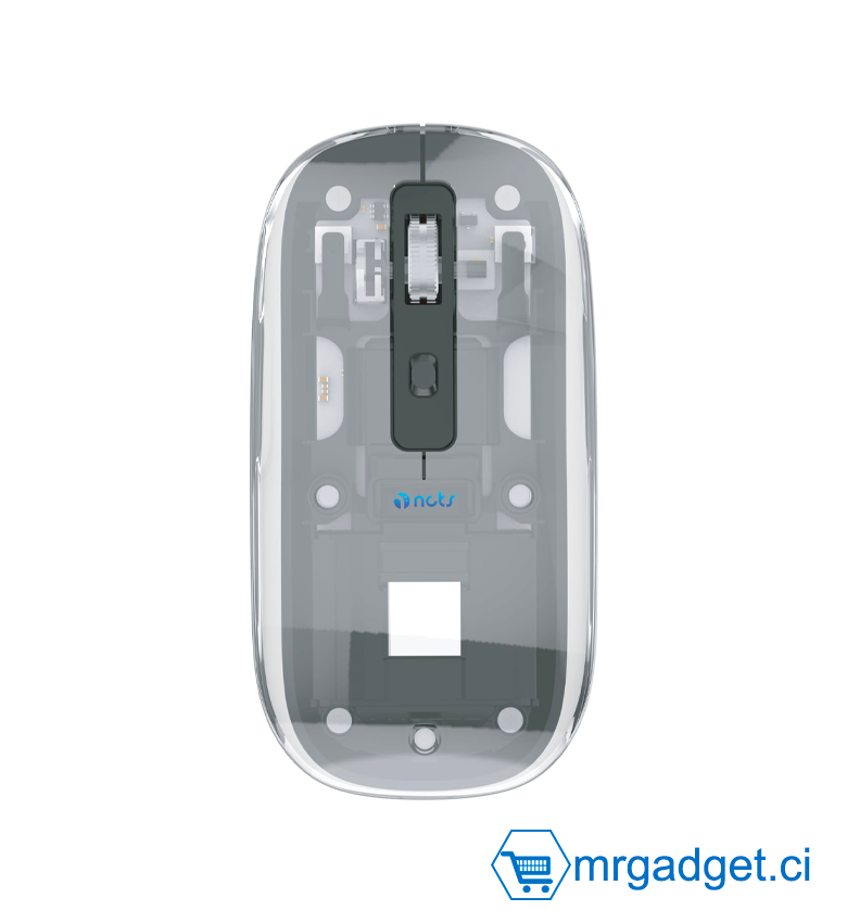 Souris sans fil NCTS WM23 2,4 G + Bluetooth (BT) , capteur de souris optique à processus CMOS hautes performances, faible consommation et faible coût - Noir