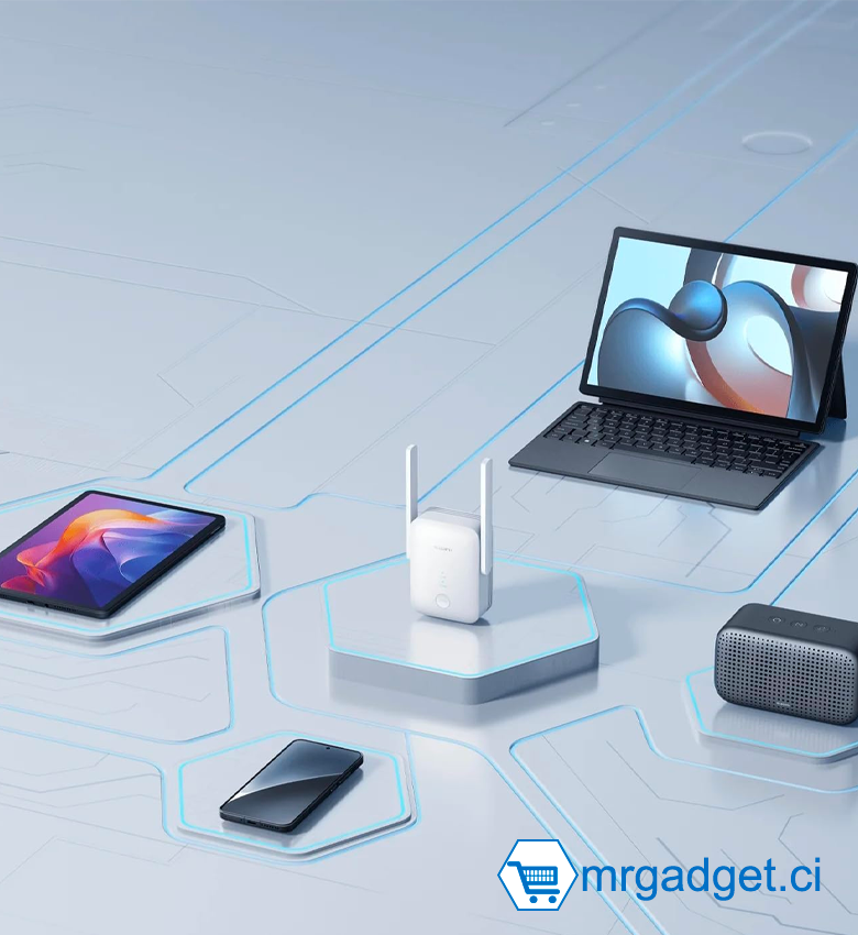 Repeteur Wi-Fi Xiaomi AX1500 | Dual Band Wi-Fi 6 - Port GIGABIT