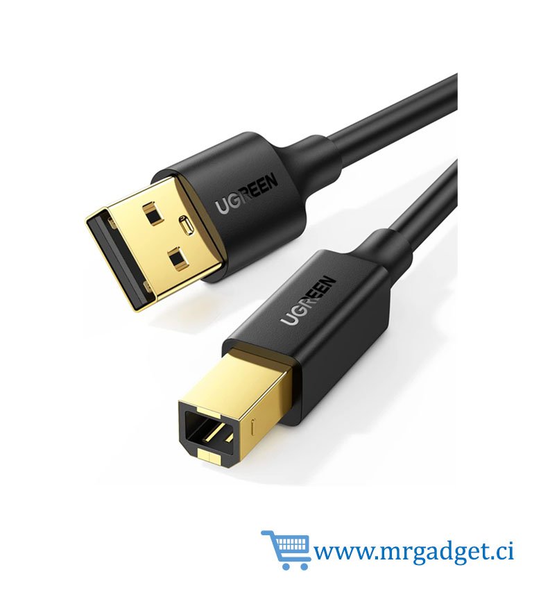 UGREEN Cable d'imprimante USB 2.0 Cordon A-mâle vers B-mâle Câble USB A vers