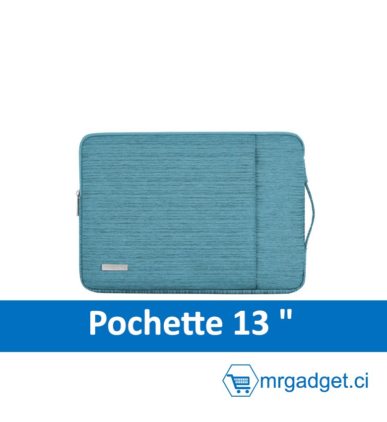 Housse PC  - Pochette de Ordinateur Portable & Mac  imperméable - 13" & 14"VERT