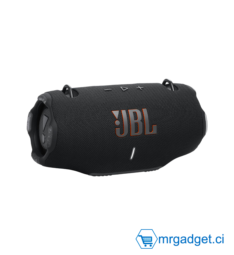 JBL Xtreme 4, Enceinte Portable Bluetooth avec Son Pro, jusqu'à 24h d'autonomie, Recharge Rapide, Étanche Indice IP67, bandoulière Incluse, en Noir