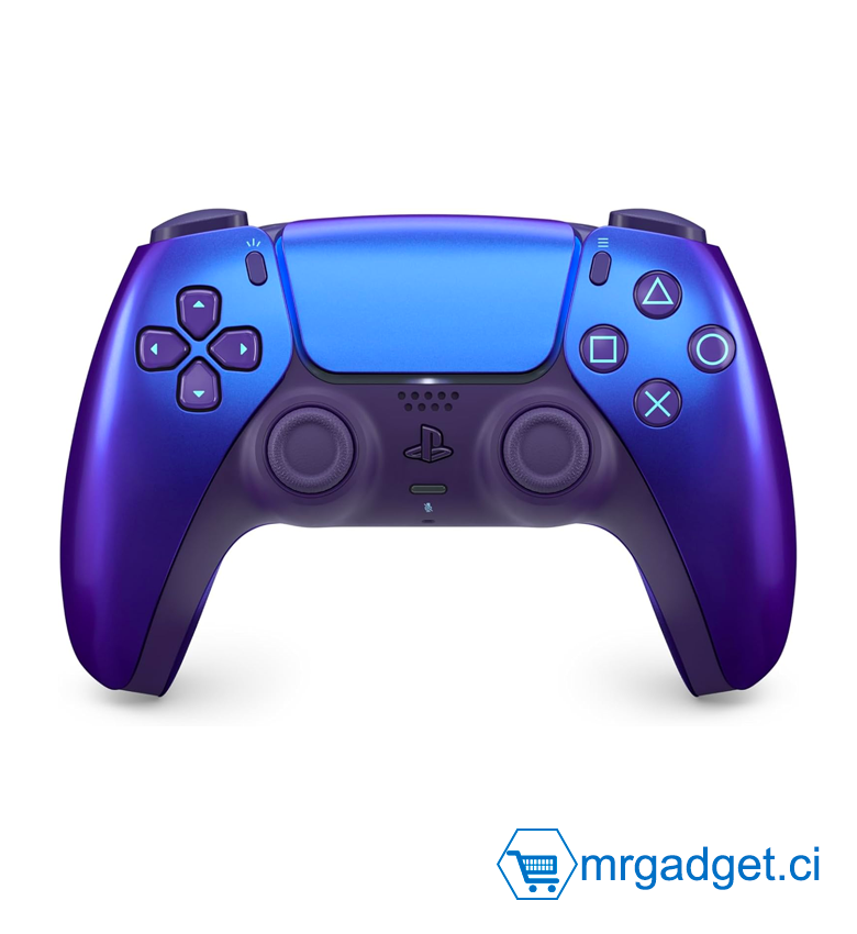 Sony, Manette PlayStation 5 officielle DualSense, Sans fil, Batterie rechargeable, Bluetooth, Compatible avec PS5, Couleur : Chroma Indigo