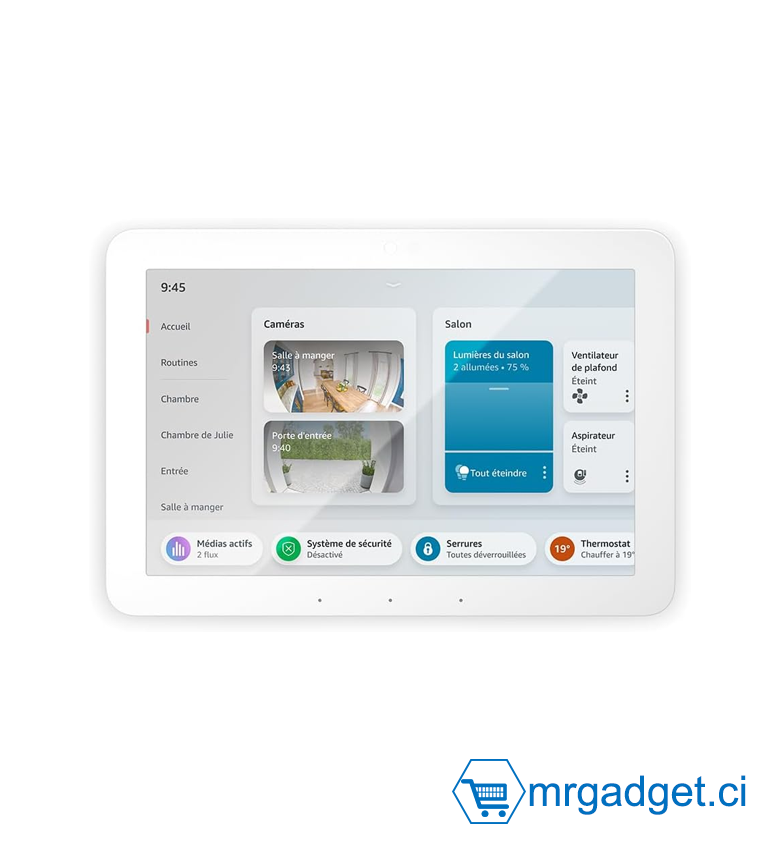 Echo Hub (Nouvelle génération) | Écran de contrôle de la maison connectée 8", avec Alexa | Compatible avec des milliers d'appareils