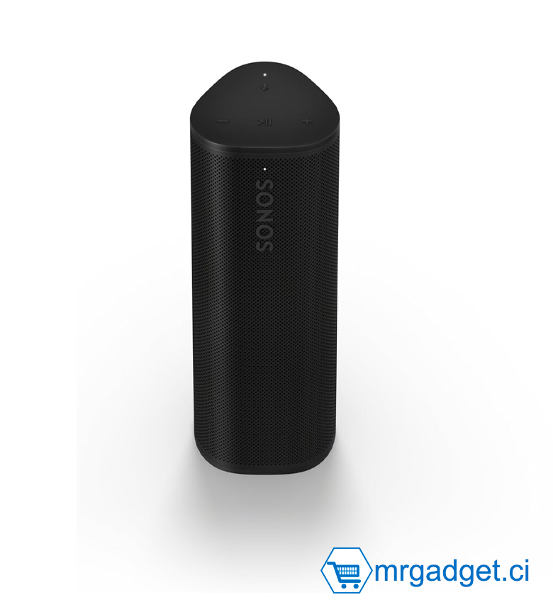 Sonos Roam 2 Enceinte Nomade sans Fil compacte - Étanche - 10 Heures d'autonomie - Noir