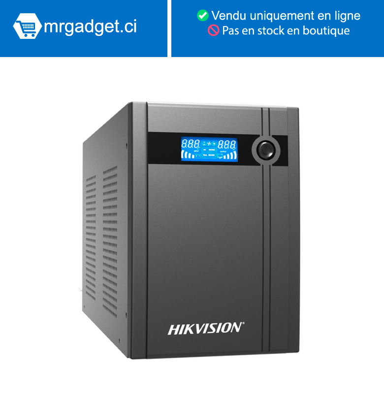 HIKVISION DS-UPS3000(O-STD)/EU Onduleur - Regulateur de tension - Banque d'energie  3000VA  - Puissance de sortie :  1800W  Off-line