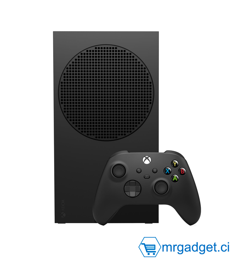 Console Microsoft Xbox Series S 1 To SSD Noir Carbone - Comprend une manette sans fil Xbox - Jusqu'à 120 images par seconde - 10 Go de RAM SSD 1 To - Profitez d'une plage dynamique élevée - Architecture Xbox Velocity