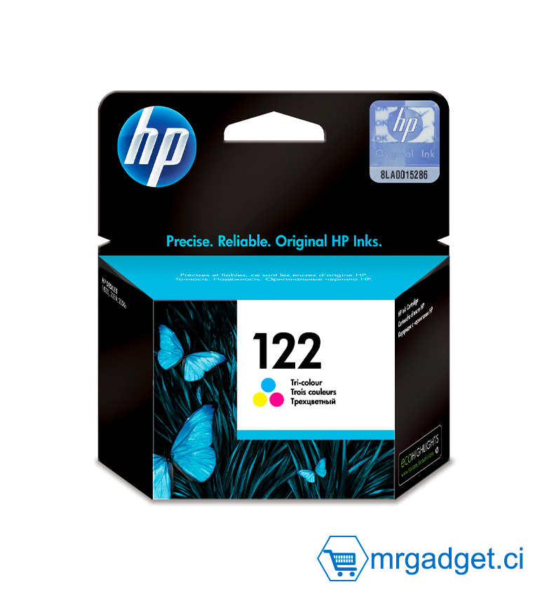 HP cartouche d’encre authentique 122 tri-couleur