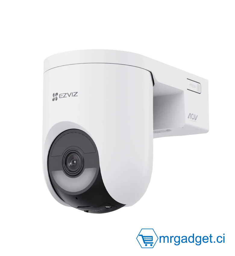 Caméra de Surveillance 4G & Wi-Fi EZVIZ H8c 5MP (3K) - Caméra Extérieure Motorisée 360° - Détection IA Formes Humaines & Véhicules - Vision Nocturne Couleur - CS-H8C (5MP, 4G) - Suivi Automatique & Alarme Flash - Sécurité Maison & Chantier
