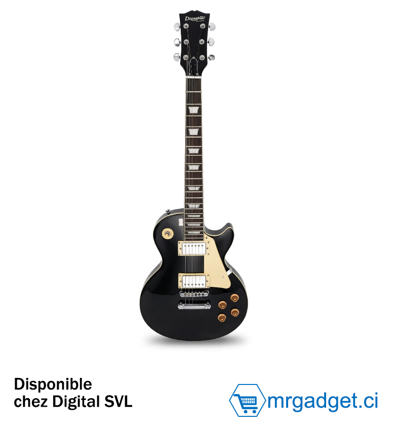 Guitare Électrique DreamMaker LP Style – Noir