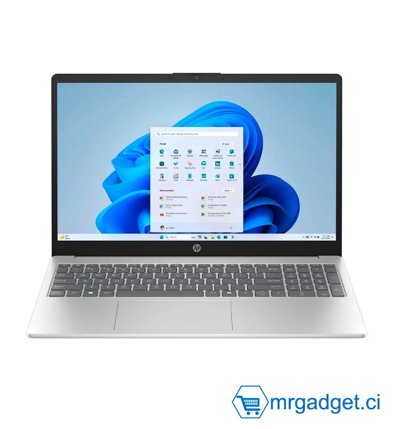 Ordinateur portable Hp  15.6'' FD 15-FD0250WM, CORE I5-1334U - 16 GB 512 GB SSD Nvme, Windows 11 Home, Couleur d'argent