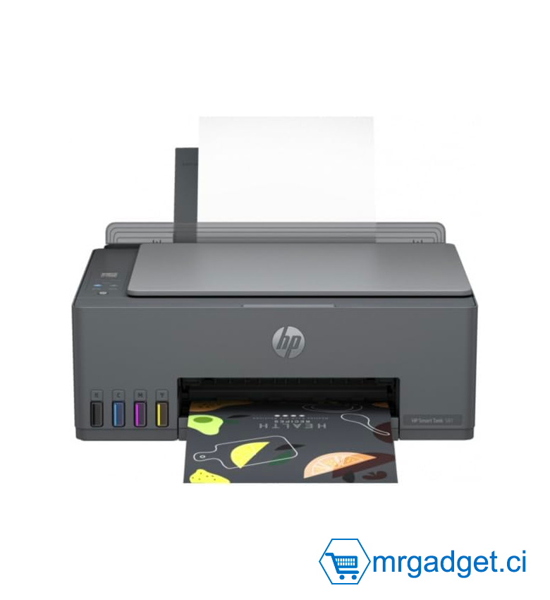 HP Smart Tank 581 Imprimante tout-en-un, bureau à domicile et à domicile, Imprimer, copier, scanner, sans fil, réservoir d'imprimante à volume élevé, Imprimer à partir d'un téléphone ou d'une tablette, Numériser en PDF