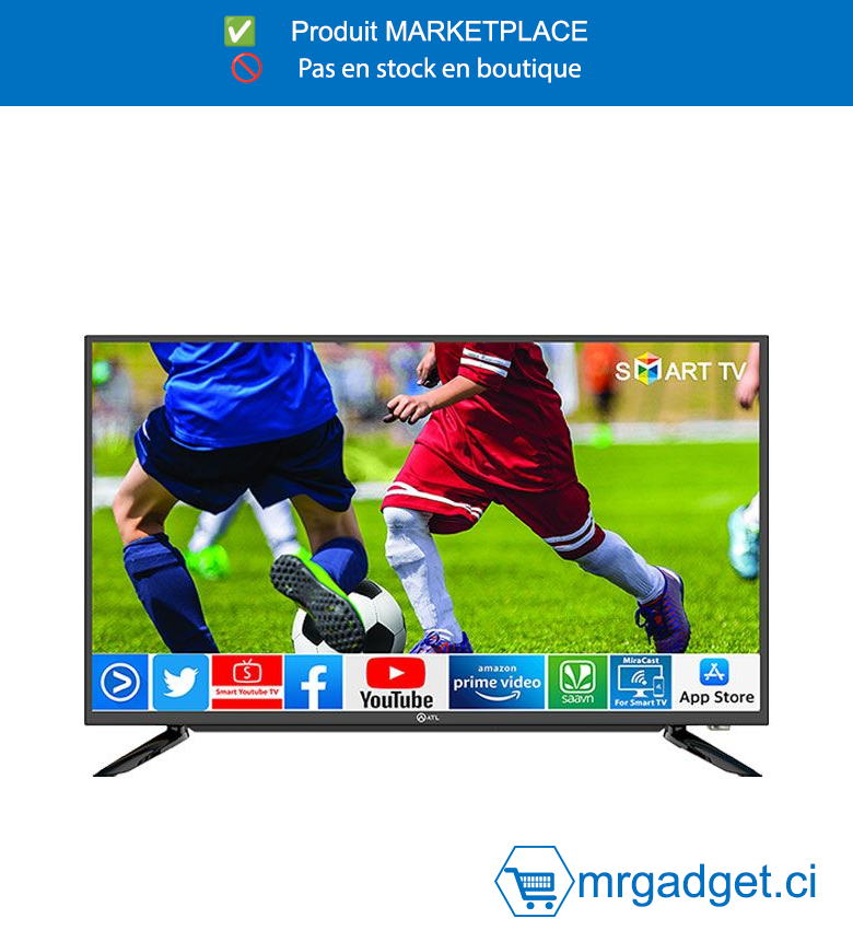 Smart TV LED ATL 32"  - Android 12 - Full HD  - Design Frameless  - Décodeur Intégré & Support Mural Inclus - Modèle ATL-32V7S