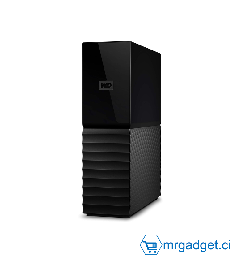 Western Digital WD 6To My Book - Disque dur externe de bureau avec logiciels de gestion du disque et de sauvegarde et protection par mot de passe, compatible PC & Mac