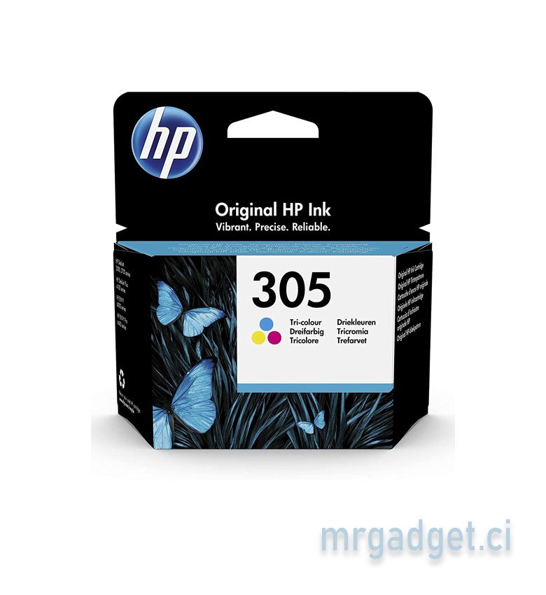 HP 305 Tri-color Original Ink Cartridge cartouche d'encre Rendement standard Cyan, Magenta, Jaune