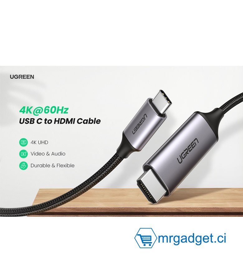 Adaptateur USB-C vers HDMi 4K Noir