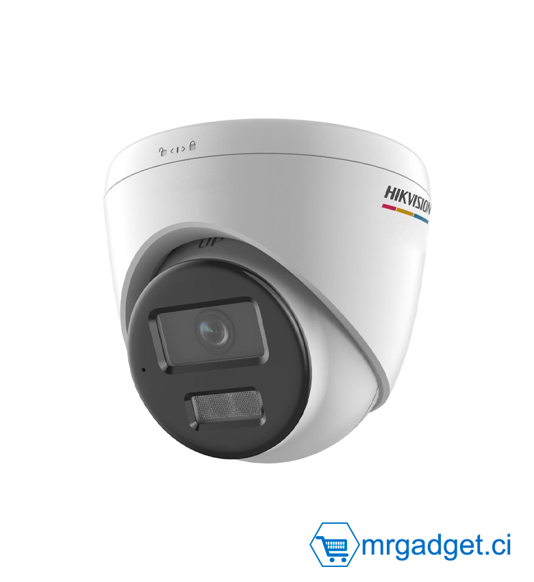 HIKVISION DS-2CD1347G2H-LIUF/SRB    2.8MM -Caméra de surveillance 4MP ColorVu – Vision couleur 24/7, Détection personnes & véhicules, Lumière hybride intelligente, Alarme audio & stroboscope, IP67