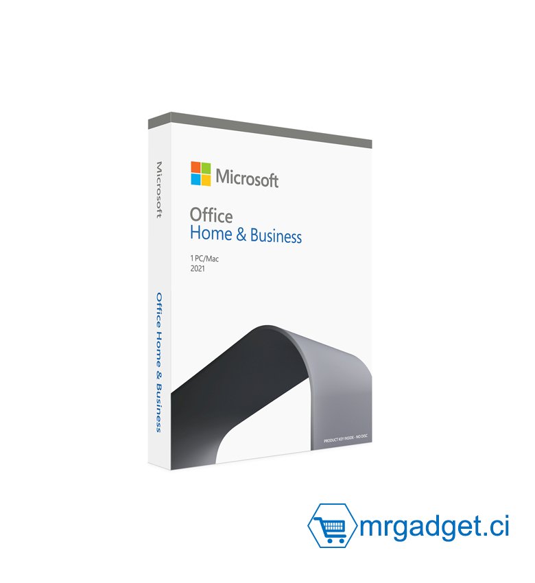 Microsoft Office Home & Business MAC  - Office Famille et Petite Entreprise 2021 - Licence numérique Vendu sur support USB (Clé pour Setup + Licence dans le fichier Excel ou Bloc Note)