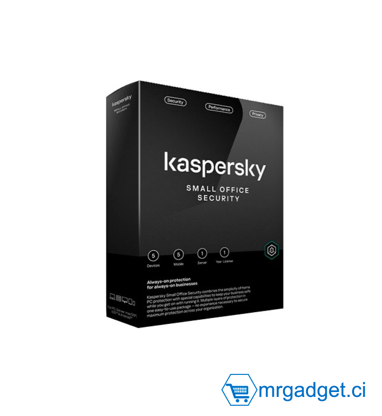 Kaspersky Small Office Security - 5 appareils - 5 mobiles - 1 serveur / 1 an de licence