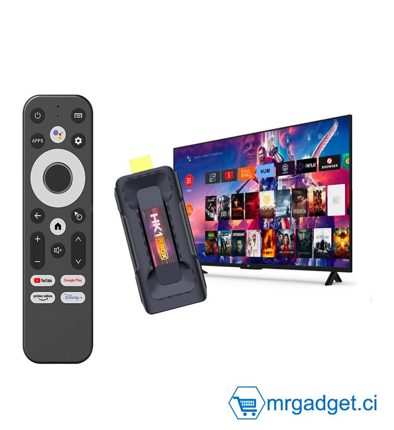 stick TV HK1 RBOX D8 Android 13.0 DDR4 4 Go RAM 32 Go ROM RK3528 Quad-Core 64 bits WiFi6 Double WiFi 2,4 G/5,8 G BT5.0 8K HDR10+ Clé TV intelligente USB3.0 Ultra HD