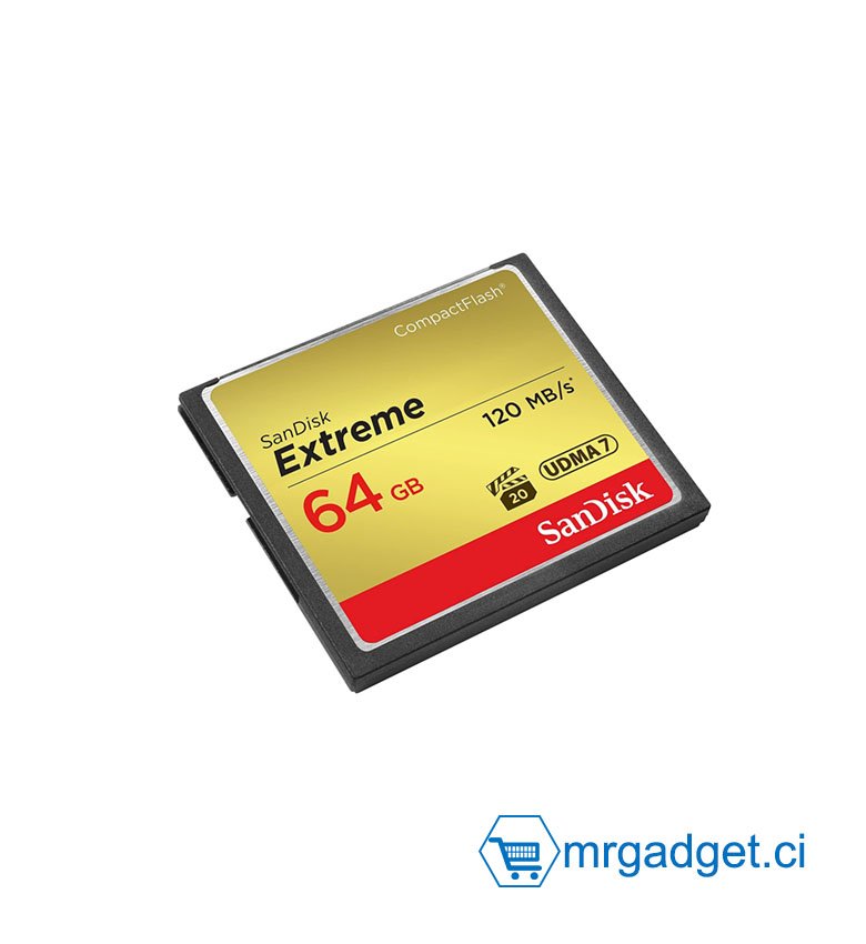 Carte mémoire CompactFlash UDMA7 SanDisk Ultra 32 Go avec une vitesse de lecture allant jusquà 50 Mo/s SDCFHS-032G-G46 