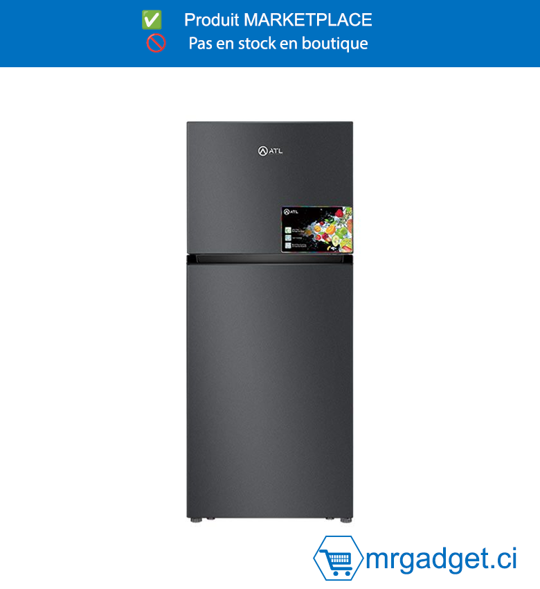 ATL-ATL-2D540N-REFRIGERATEUR ATL NO FROST/ 465L/ 02 PORTES/ GRIS/R600A/T CLIMATE