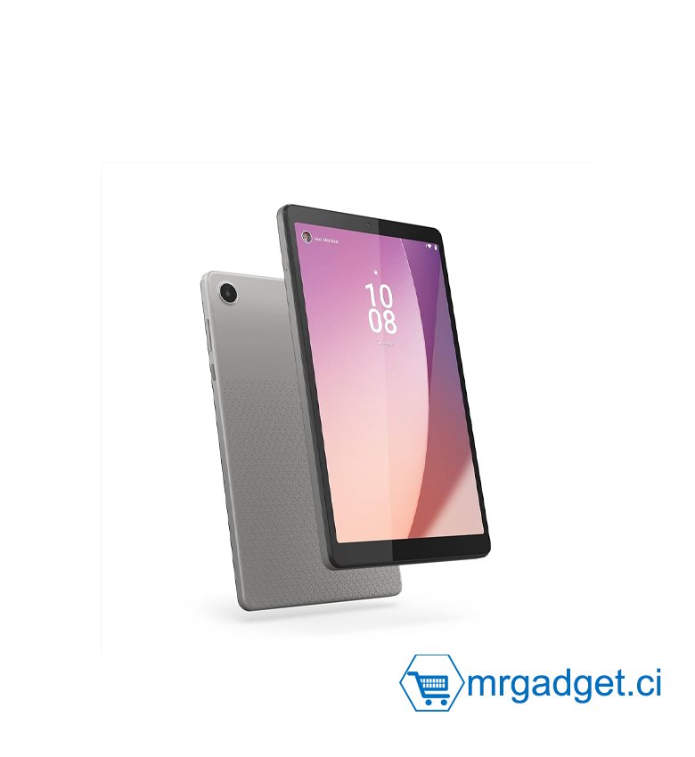 Tablette  Lenovo Tab M8 (4e génération) avec écran HD 8" (1280 x 800), 3 Go de RAM, 32 Go de stockage eMMC 5.1, Wifi+4G, Android 12