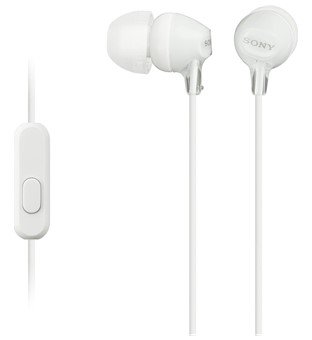 Sony MDR-EX15AP Ecouteurs Intra-auriculaires avec Microphone - Blanc