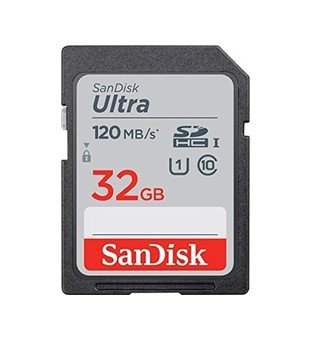SANDISK - Carte mémoire SDHC SanDisk Ultra 32 Go, jusqu'à 120 Mo/s, classe 10, UHS-I, V10
