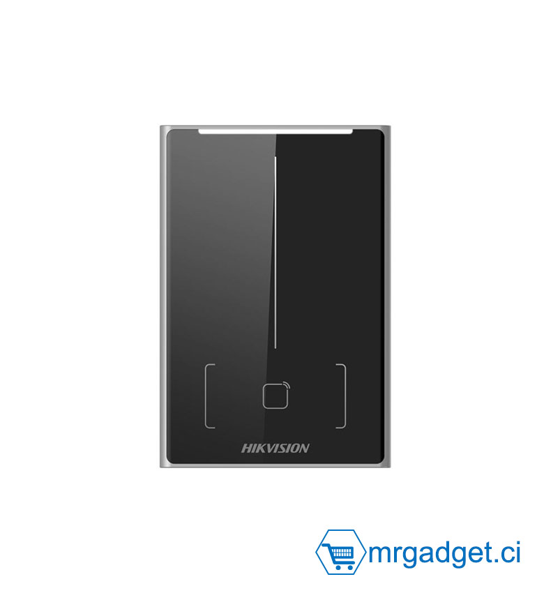 Hikvision DS-K1109DB - Lecteur de Contrôle d'Accès RFID et Mobile - Support Bluetooth (NFC) et Badges Mifare/DESfire - Protocoles OSDP et Wiegand - Étanche IP65 - Idéal pour Accès Sécurisé sur Smartphone
