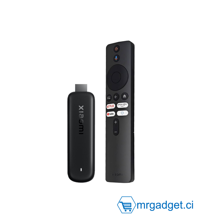Xiaomi TV Stick HD 2nd Gen – Lecteur Multimédia Streaming Full HD avec Google TV, Chromecast Intégré, Wi-Fi Double Bande, Bluetooth 5.0, Télécommande Vocale Google Assistant, Netflix, YouTube, Prime Video