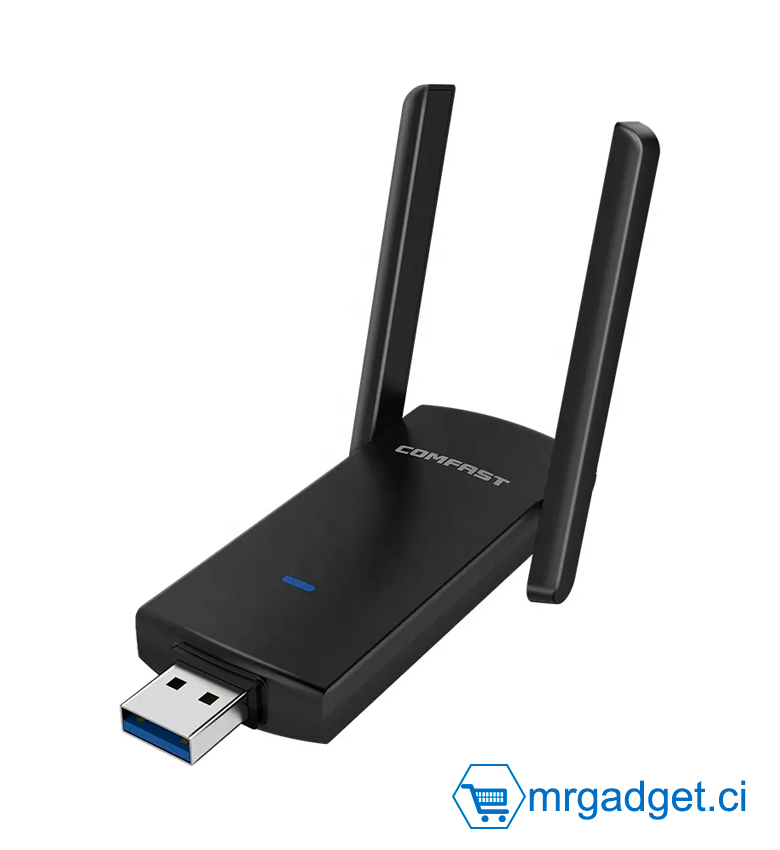 comfast CF-924AC - clé Wifi connecteur USB 1300 Mbps Dual Band 2.4Ghz & 5GHz