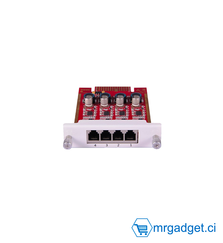 Module Zycoo 4FXS  avec 4 ports d'interface FXS (compatible U50/100)